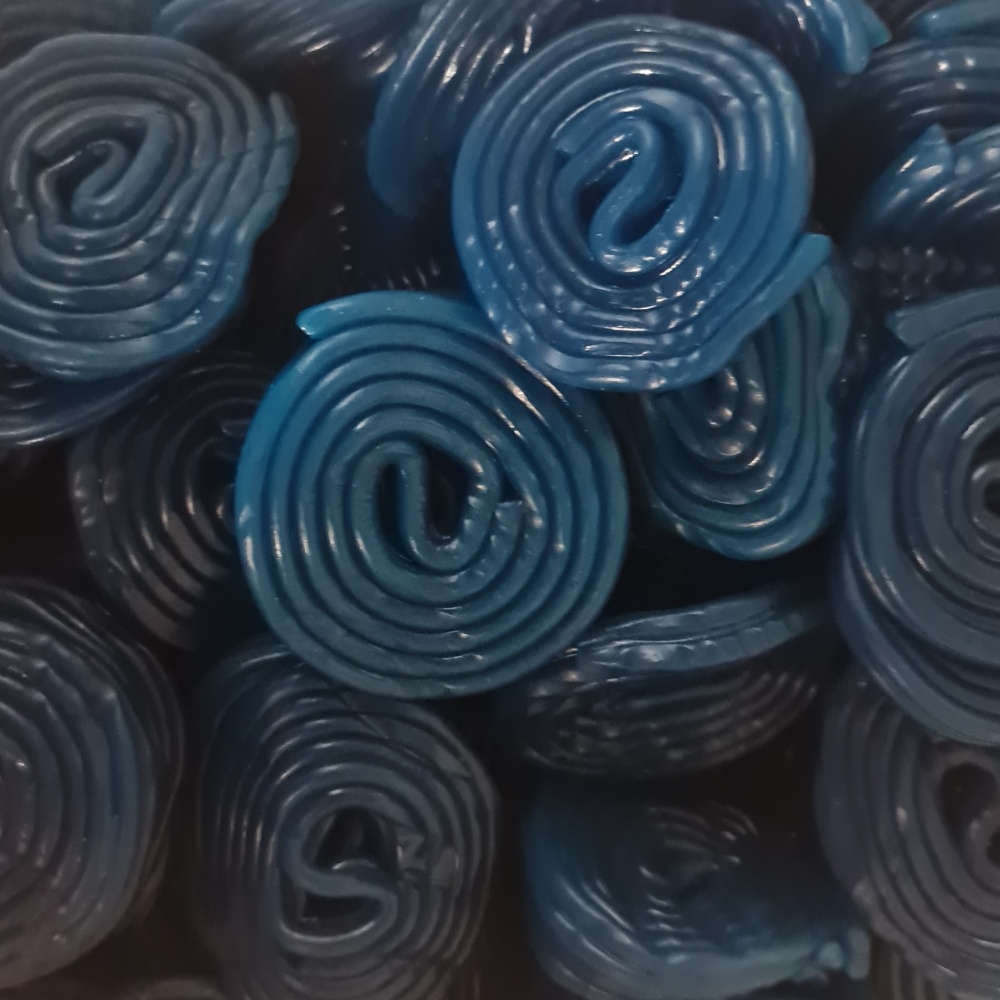 Blue Raspberry Liquorice Wheels Pick & Mix Sweets Kingsway 100g